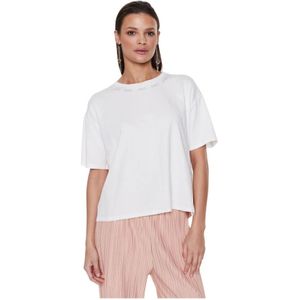 Liu Jo, Dames, Tops, Wit, Maat: M Katoen,