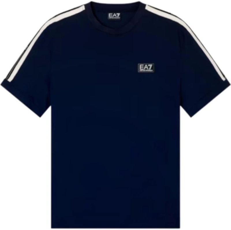 Emporio Armani Ea7, Heren, Tops, Blauw, Maat: XS Katoen,