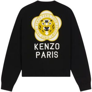 Kenzo, Dames, Sweatshirts & Hoodies, Zwart, Maat: S Katoen,