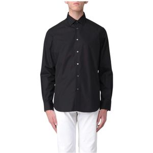 Paul Smith, Heren, Overhemden, Zwart, Maat: S Katoen,