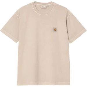 Carhartt Wip, Heren, Tops, Beige, Maat: L Katoen,