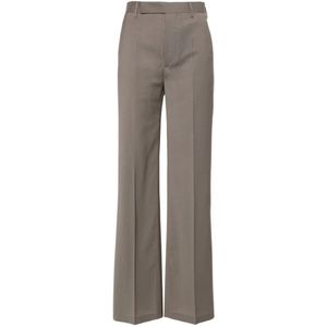 Rick Owens, Dames, Broeken, Grijs, Maat: 2XS Wol,