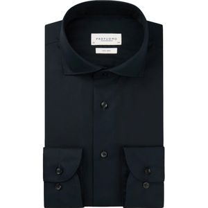 Profuomo - Overhemd - Blauw - Lange Mouw - Strijkvrij