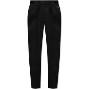 Dolce & Gabbana, Heren, Broeken, Zwart, Maat: XL Katoen,