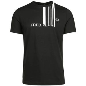 Fred Perry, Heren, Tops, Zwart, Maat: S Katoen,