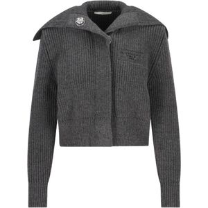 Givenchy, Dames, Truien, Grijs, Maat: S Wol,