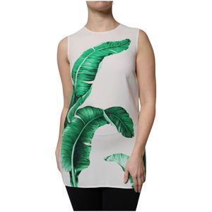 Dolce & Gabbana, Dames, Tops, Veelkleurig, Maat: XS Viscose,