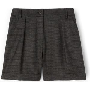 Motivi, Dames, Korte broeken, Grijs, Maat: 2XL Leer,