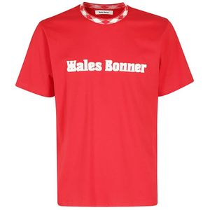 Wales Bonner, Heren, Tops, Rood, Maat: M Katoen,