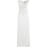Vera Mont - Avondjurk - Wit - Satijn - Elegante Gerimpelde Damesjurk