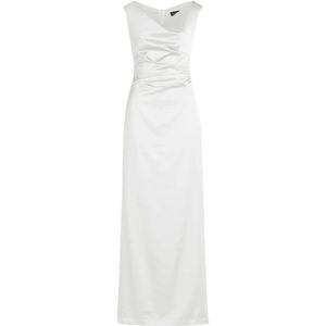 vera mont, Dames, Jurken, Wit, Maat: S Satijn,