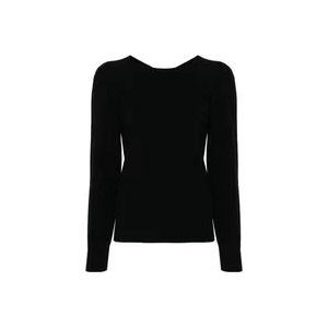 Twinset Zwarte Sweater met Uitgesneden Details , Black , Dames , Maat: S