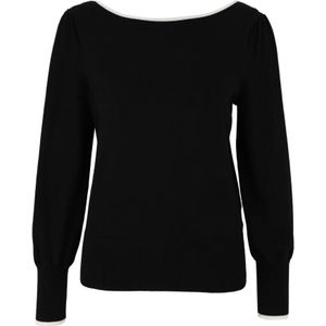 zero - Trui - Zwart - Aansluitende Pasvorm - Lange Mouw