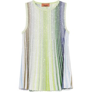 Missoni, Dames, Tops, Veelkleurig, Maat: S Lame,