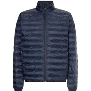 Tommy Hilfiger, Heren, Jassen, Blauw, Maat: M Poliester,