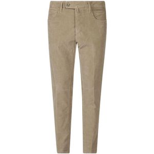 Incotex, Heren, Broeken, Beige, Maat: W37 Denim,