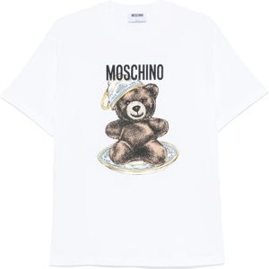 Moschino, Dames, Tops, Wit, Maat: S