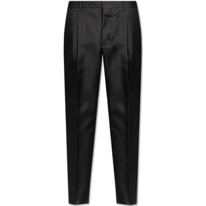 Dsquared2 Wollen broek , Black , Heren , Maat: M