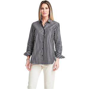 Aspesi, Dames, Blouses & Shirts, Zwart, Maat: 2XS