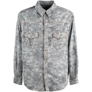 Etro, Heren, Overhemden, Blauw, Maat: XL Denim,