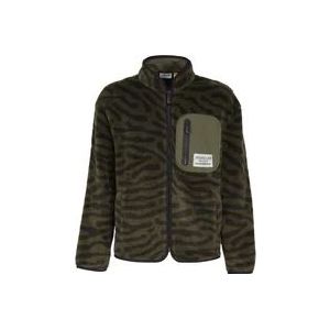 Moncler Bruine Teddy Jacquard Jassen , Brown , Heren , Maat: L