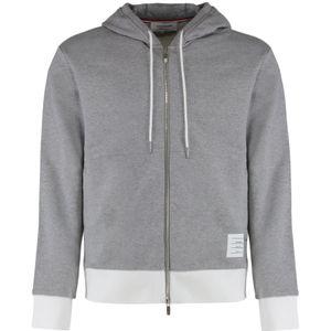 Thom Browne, Heren, Sweatshirts & Hoodies, Grijs, Maat: XL Katoen,