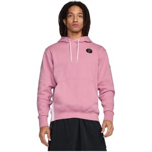 Nike, Heren, Sweatshirts & Hoodies, Roze, Maat: 2XL Fleece,