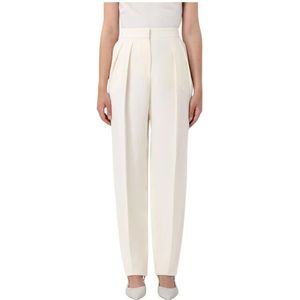 Giorgio Armani, Dames, Broeken, Beige, Maat: M Wol,
