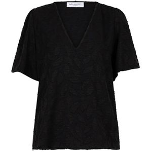 Lofty Manner, Dames, Blouses & Shirts, Zwart, Maat: XL