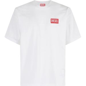 Diesel, Heren, Tops, Wit, Maat: S