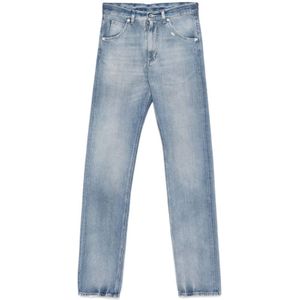 Maison Margiela - Straight Leg Denim Jeans - Lichtblauw - Katoenen Denim