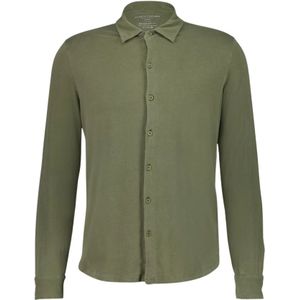 Majestic Filatures, Heren, Overhemden, Groen, Maat: 3XL Katoen,