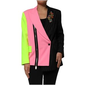 Dolce & Gabbana, Dames, Jassen, Veelkleurig, Maat: XS Katoen,