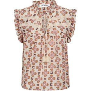 Co'Couture, Dames, Blouses & Shirts, Veelkleurig, Maat: XL Poliester,