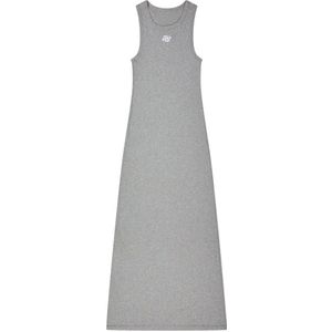 Munthe - Ribbed Dress - Geribbelde Jurk - Grijs - Katoen