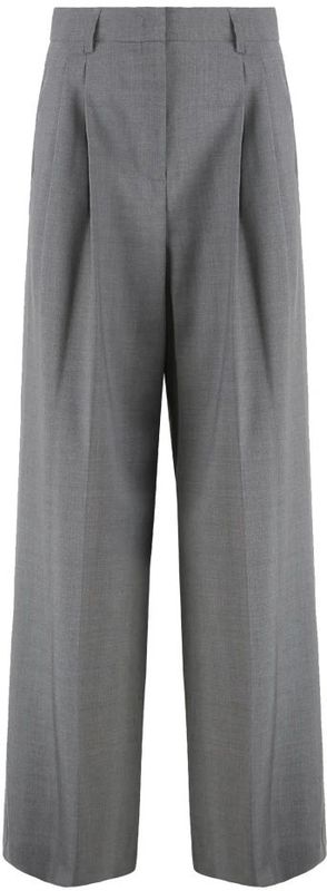 Weekend Max Mara - ADELFI - Wide Leg Bandplooibroek - Mêlee - Zuivere Scheerwol