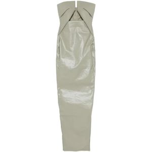 Rick Owens, Dames, Jurken, Groen, Maat: M Denim,