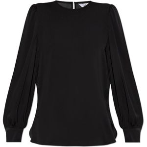 Max Mara, Dames, Blouses & Shirts, Zwart, Maat: S Zijde,