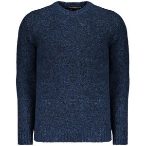 Moorer, Heren, Truien, Blauw, Maat: L Wol,
