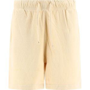 Burberry - Shorts - Crème - Badstof Katoen - Donkerblauw Logo