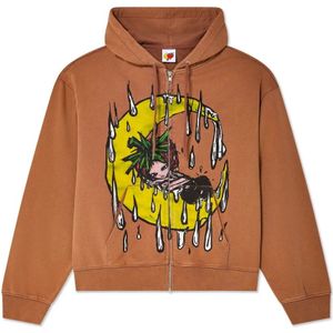 SKY High Farm, Heren, Sweatshirts & Hoodies, Bruin, Maat: XL Katoen,