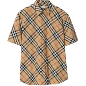 Burberry, Heren, Overhemden, Beige, Maat: XL