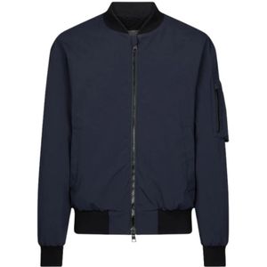 Dondup, Heren, Jassen, Blauw, Maat: S Nylon,