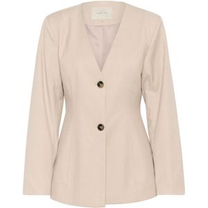 Kaffe - Kraagloze Blazer - Grijs - Dames