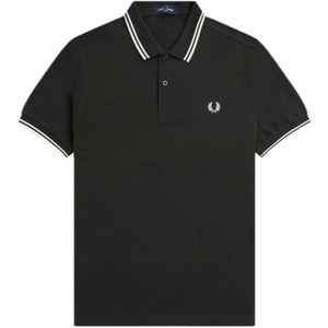 Fred Perry, Heren, Tops, Groen, Maat: M Katoen,
