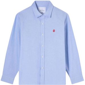 Edwin, Heren, Overhemden, Blauw, Maat: L