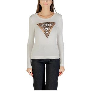 Guess, Dames, Tops, Beige, Maat: M Katoen,