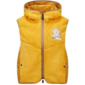 Moncler, Dames, Jassen, Geel, Maat: M Fleece,