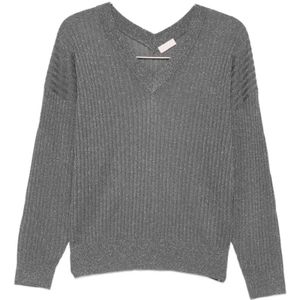 Liu Jo, Dames, Truien, Grijs, Maat: S