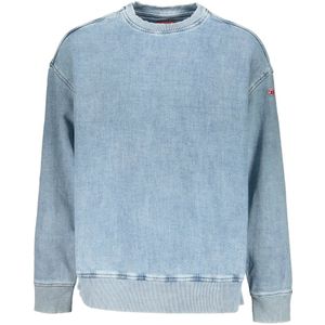 Diesel, Heren, Sweatshirts & Hoodies, Blauw, Maat: M Denim,